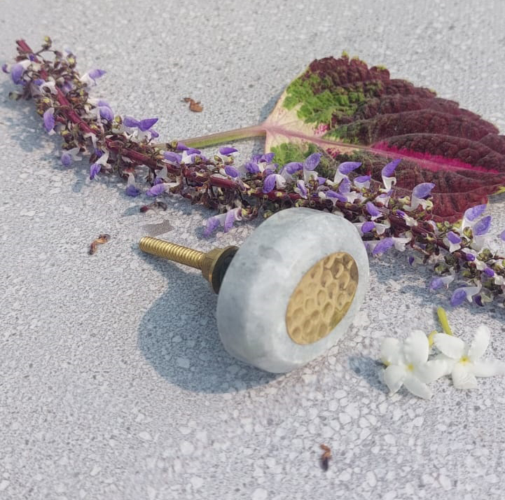 CABINET KNOB MARBLE 40mm #6444 (Set of 6 Pcs)