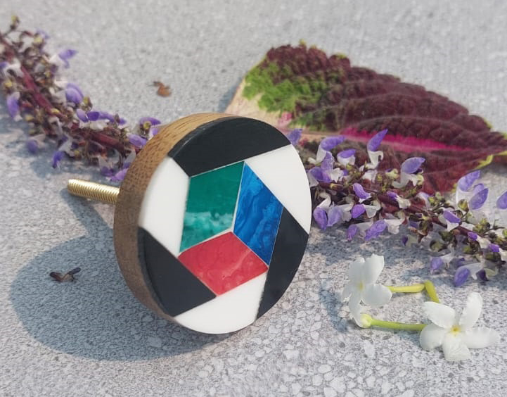 CABINET KNOB WOOD 43mm #6454 (Set of 6 Pcs)