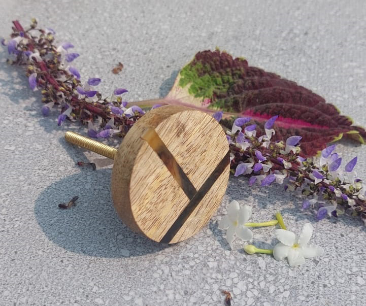 CABINET KNOB WOOD 45mm #6461 (Set of 6 Pcs)