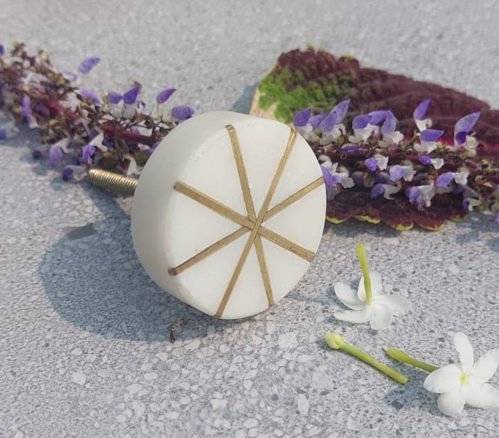 CABINET KNOB MARBLE 40mm #6475 (Set of 6 Pcs)