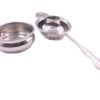 Brass Tea Strainer Decorative Handle with Drop-Dip Cup 195mm #3799 Nostalgic design - Image 6