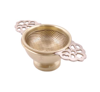 Brass Tea Strainer Mesh Grill design 60mm #3796 Patine finish