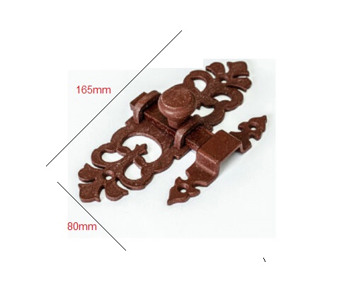 Cast Iron Slide Latch Door Bolt 165mm # 2290 - Image 2