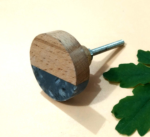 Cabinet Knob Wood Resin 38mm #6690 (Set of 6 Pcs)