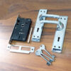 Iron Door Handle With KY Mortice Lock 165mm #6811 - Image 2