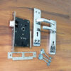 Iron Door Handle With KY Mortice Lock 165mm #6811 - Image 3