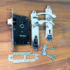 Iron Door Handle With KY Mortice Lock 165mm # 6813 - Image 2