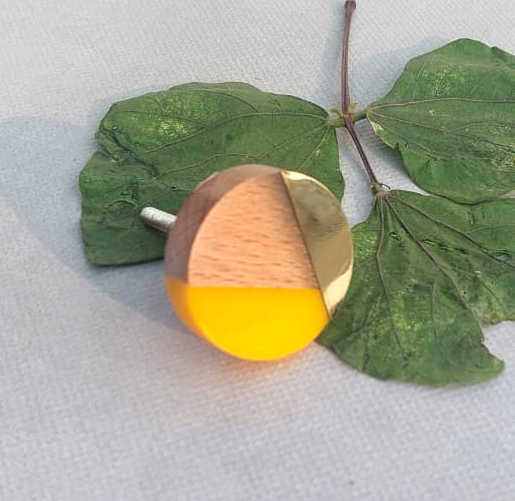 Cabinet Knob Wood 37mm #7129 (Set of 6 Pcs)