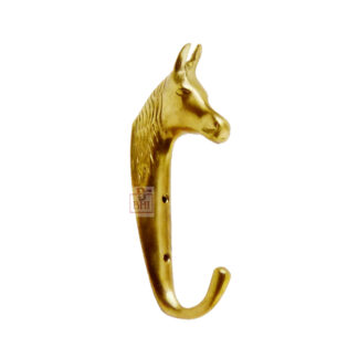 Brass Animal Coat Hook"Horse Head" Style # 7266 Polish Brass Finish