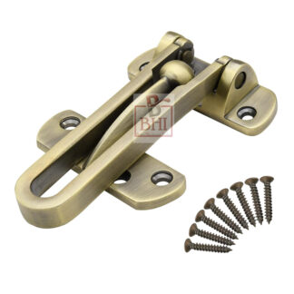 Anti-Theft Chain Door Chain Lock Door Guard with Spring Anti Theft Press Lock Sliding Bolt Door Latch Heavy Duty Safety Door Lock with Spring Lock Chain # 7283