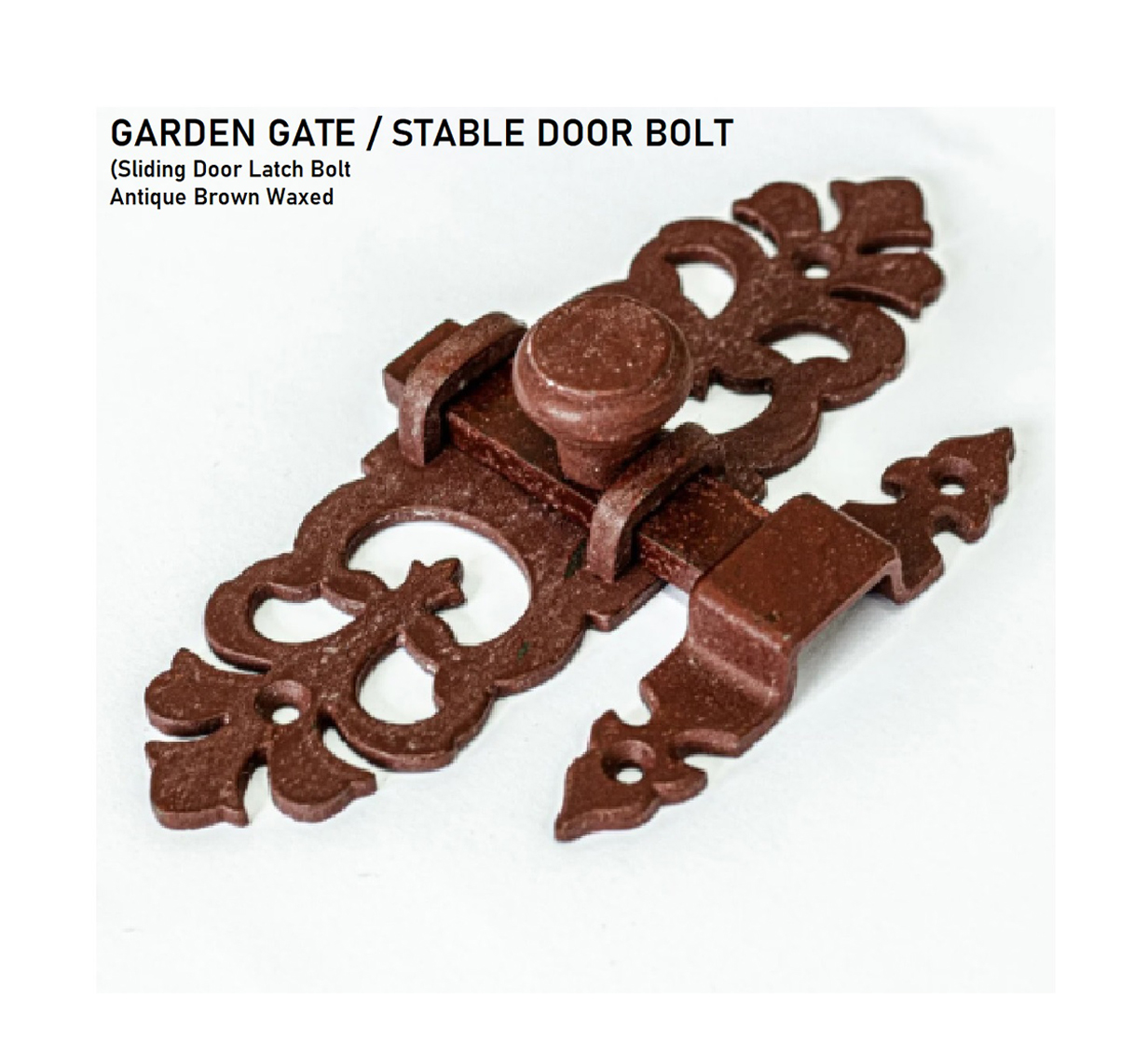 Cast Iron Slide Latch Door Bolt 165mm # 2290
