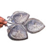 Silver Antique Three Leaf  Dry-Fruit Tray # HMS-MD-086 - Image 3