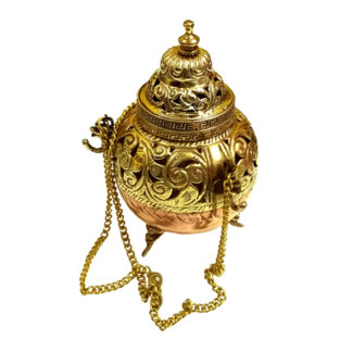 Copper & Brass Pot 90mm #MD-097