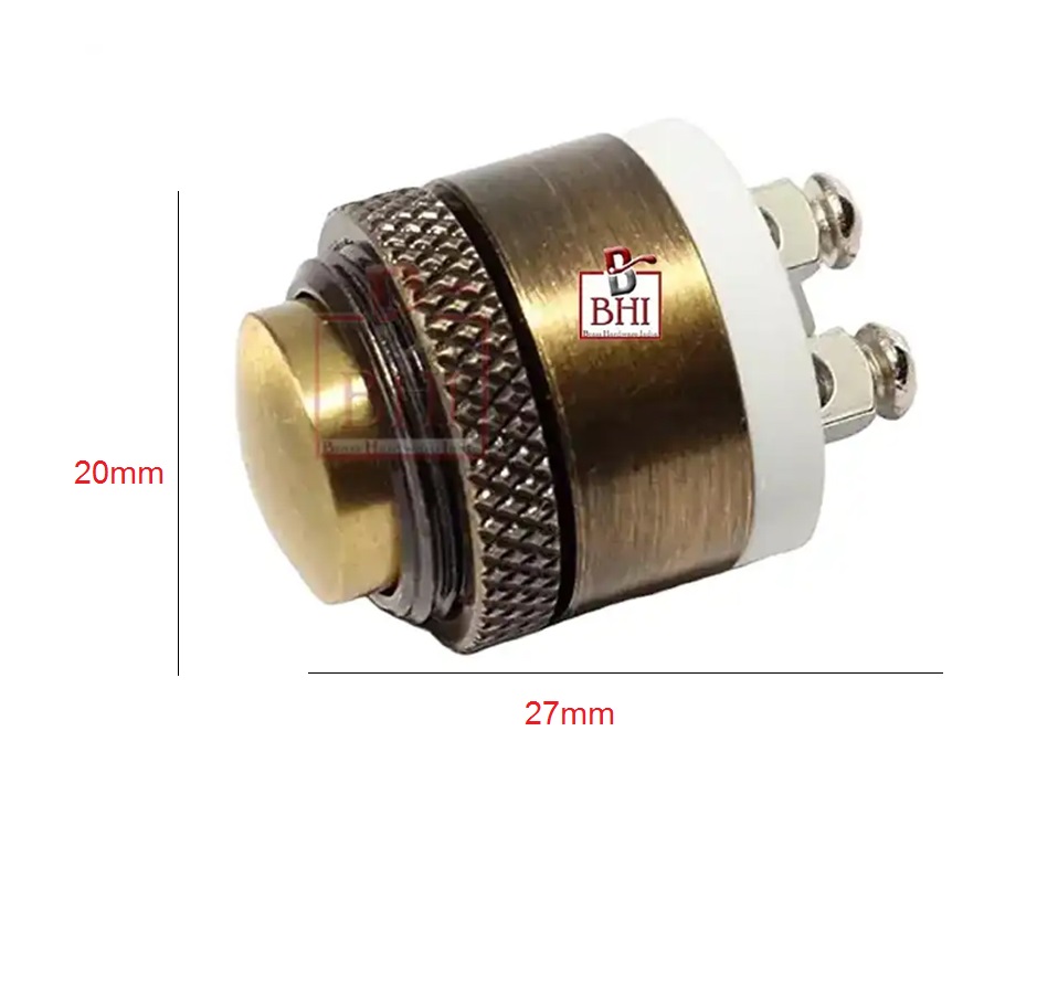 Brass Bell Push Button 27mm #6867 - Image 2