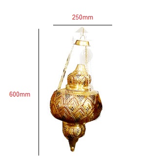 Lamp Brass 250mm #2334 - Image 2