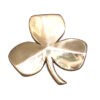 Brass House Sign Plaque "LEAF" Personalised Door Number Custom Made for Your Address Home Room Modern Floating Acrylic Long Lasting Weatherproof Sign Polish Brass Finish 120mm #3555 Polish Brass