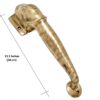 Brass Elephant door handle 240mm #3988 - Image 2