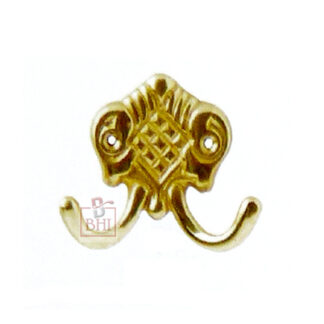 Brass Curtain Tie Hook Double # 7409