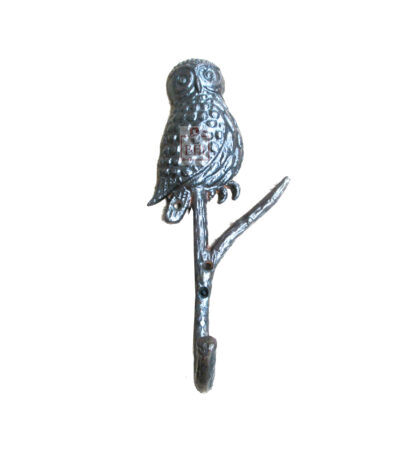 Cast Iron Animal Coat Hook"Owl" On Branch Fancy bird hanging hook 160mm # 7447