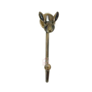 Cast Iron Animal Coat Hook"RABBIT HEAD" Style #7475 Antique Finish