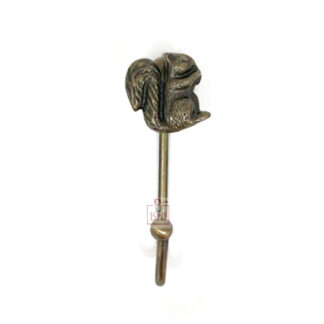 Cast Iron Animal Coat Hook"SQUIRREL" Style #7480 Antique Finish