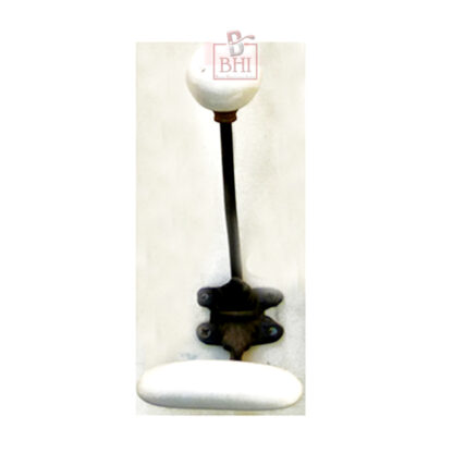 Hat & Coat Hook Cast Iron With Ceramic Balls 190mm #768