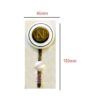 Iron Coat Hook with Number Gold line Ceramic Button Tile with Letter "N"  180mm #778 - Image 2