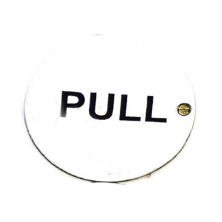 Aluminum Door Sign Plaques "Pull" 75mm #888 Satin Anodized
