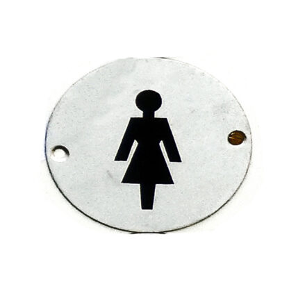 Aluminum "WOMEN" Toilet Sign Plaque Door Wall Cafe Shop Pub Hotel Bar Work Satin Anodised Vintage Finish 75mm #890
