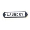 Cast Iron "LAUNDRY " Sign Plaque Door Wall Cafe Shop Pub Hotel Bar Work B/White Vintage Finish 150mm #902 - Image 2
