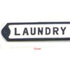 Cast Iron "LAUNDRY " Sign Plaque Door Wall Cafe Shop Pub Hotel Bar Work B/White Vintage Finish 150mm #902 - Image 3