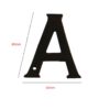 Cast Iron Door Sign Letter "A" Door House Letters and Street Address Plaques Letters for Residence Mailbox Hotel House Door Letter Suitable for All Door Types Wooden, PVC and Composite With Fixing Screw	Black Vintage Finish  80mm #929 - Image 2