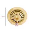 Brass Water Drain Basket-Strainer 100mm #5033 - Image 2