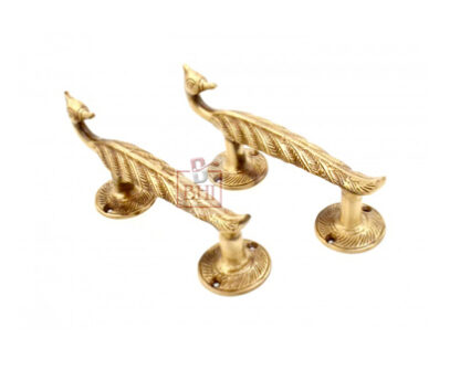 Brass Door Pull Handle Peacock #7564