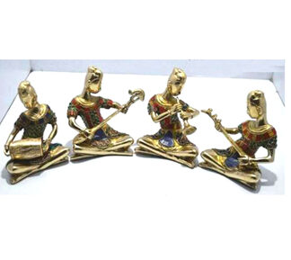 Brass Decorative Rajasthan Music Set 165mm #7609