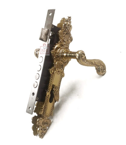 Brass Mort ice Lever Door Handle on Plate 280mm #1289 - Image 3