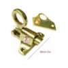 Brass Door Latch,Self-Closing Latches,Spring gate Lock with Screws,Spring Sliding Barrel Door Latch,Window Bolt Gate Latch, Brass Automatic Door Lock for Wooden Fence Yard Shed Polish Brass Finish 60mm #2289 - Image 2