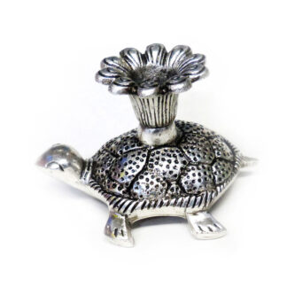 Aluminum Candle Stand Tortoise #MD-173
