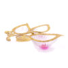 Silver metal on leaf serving glass three bowls dry fruits Tray 300mm #MD-275 - Image 9