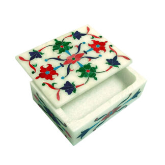 White Marble Box-Rectangle 105mm #9038
