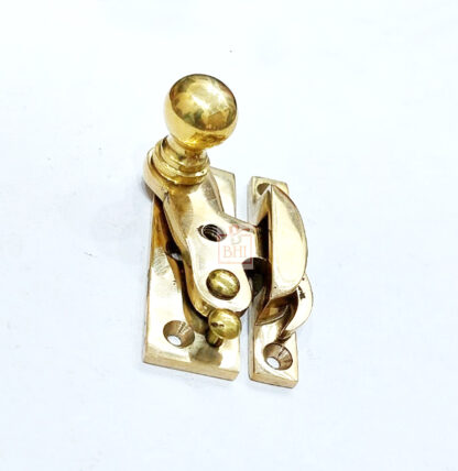Sash Window Turn Latch Set Brass 65mm #7801 - Image 5