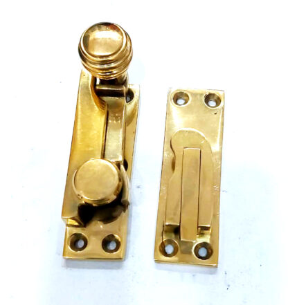 Sash Window Turn Latch Set Brass 70mm #7802 - Image 8