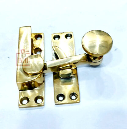 Sash Window Turn Latch Set Brass 70mm #7840 - Image 4