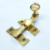 Sash Window Turn Latch Set Brass 85mm #7862 - Image 3