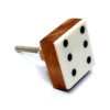 Cabinet Knob Wood & Acrylic 35mm #7919 (Set of 6 Pcs)