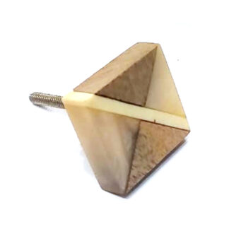 7923 (2) Cabinet Knob Resin & Wood 35mm #7923 (Set of 6 Pcs)