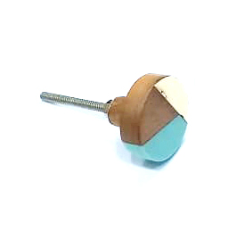 7962 (1) Cabinet Knob Resin & Wood 35mm #7962 (Set of 6 Pcs)