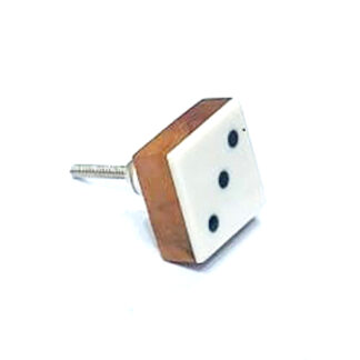 Cabinet Knob Wood & Acrylic 34mm #7987 (Set of 6 Pcs)