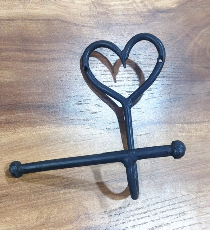 Wrought Iron Metal Toilet Roll Holder for Bathroom Toilet Wall Mount Handmade Bathroom Lavatory Toilet Paper Holder Wall Mount Black Finish 160mm #8053 - Image 4