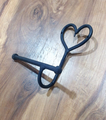 Wrought Iron Metal Toilet Roll Holder for Bathroom Toilet Wall Mount Handmade Bathroom Lavatory Toilet Paper Holder Wall Mount Black Finish 160mm #8053 - Image 5